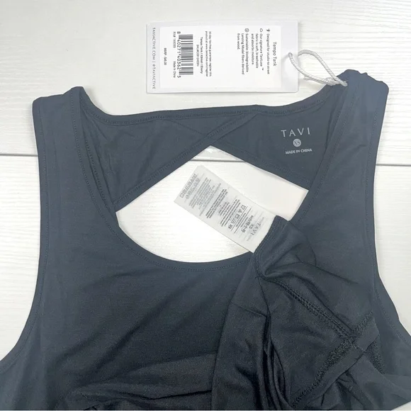 Tavi Active Sold @Neiman Marcus Ebony Tempo Tank XS Classic Silhouette &Cut Outs - Picture 6 of 8